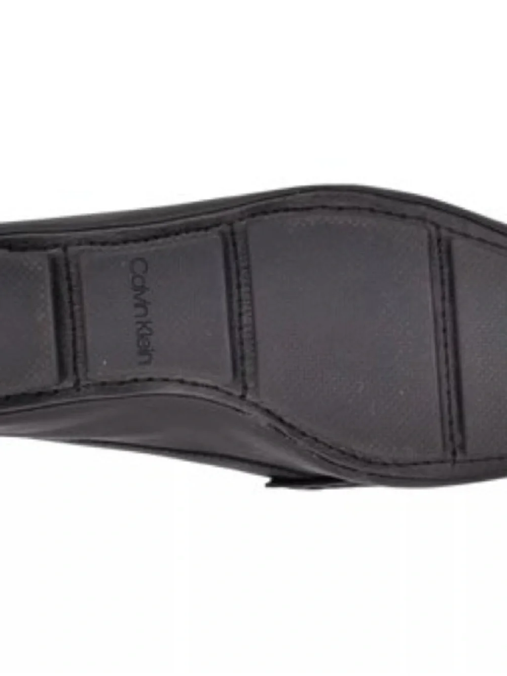 Calvin Klein Grey Slip-On Metal Bit Loafers Leather